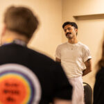 Photo of Kamil facilitating 